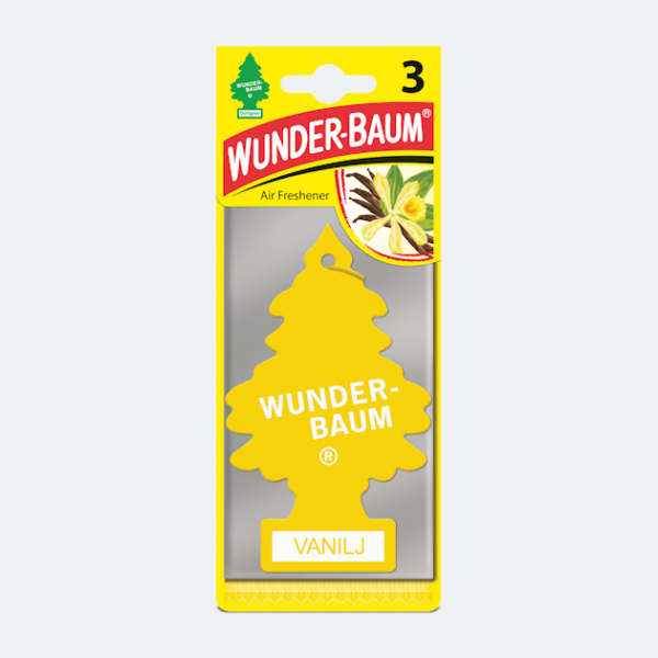 Wunder-Baum Air Freshener Vanilla 3-Pack