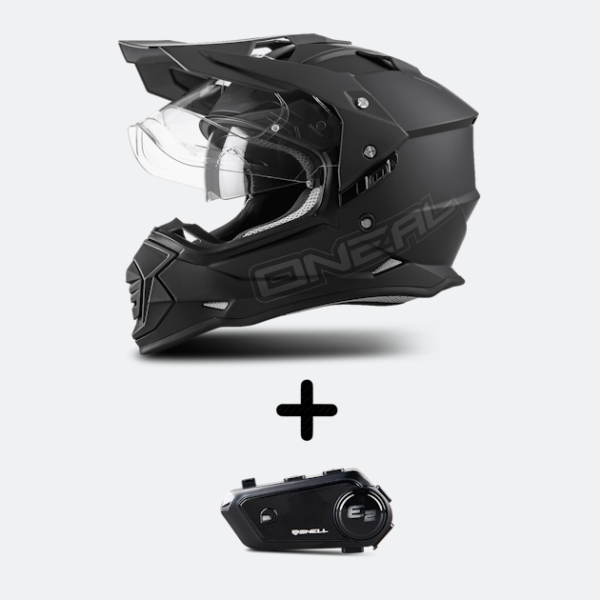 646f8c5e806c4efebe23b841cdca9744_2_PP-4988173_0_10.png O'Neal SIERRA FLAT V.23 Adventure Helmet Black with Snell E-2 Intercom
