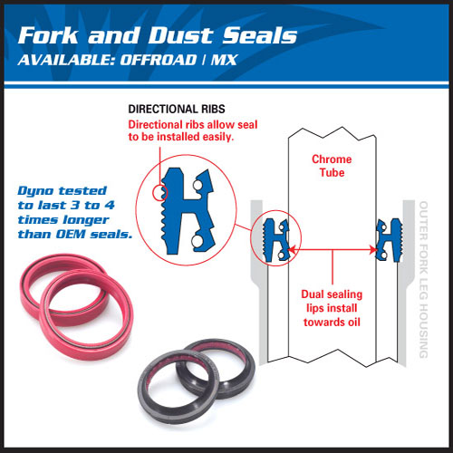 All Balls Fork oil seal and Dust wiper kits